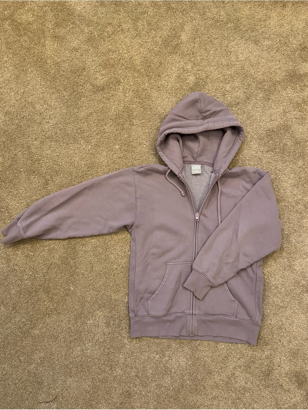 TNA Cozy Boyfriend Zip-Up Hoodie